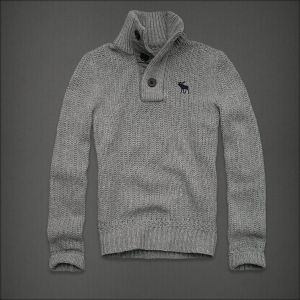 Abercrombie Fitch Hombres Ponte de pie de cuello Jersey AF6425